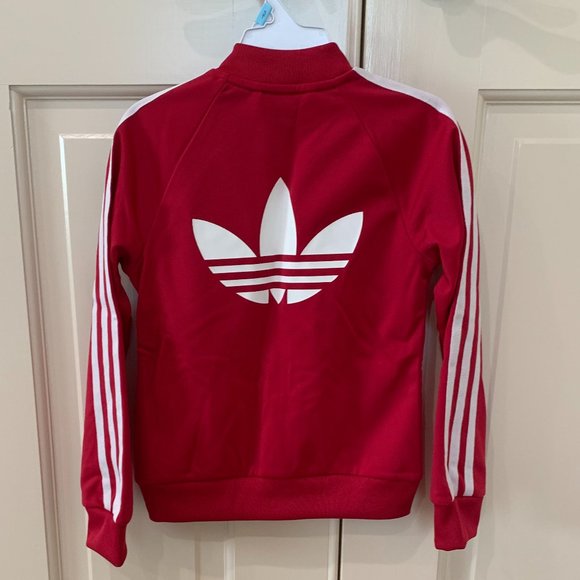 adidas Girl's Jogging Suit - Pink/White - Picture 6 of 10